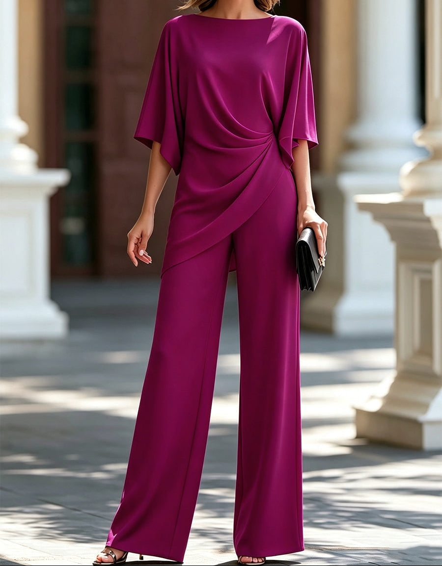 Lorna | Draped-Waist Two-Piece Set