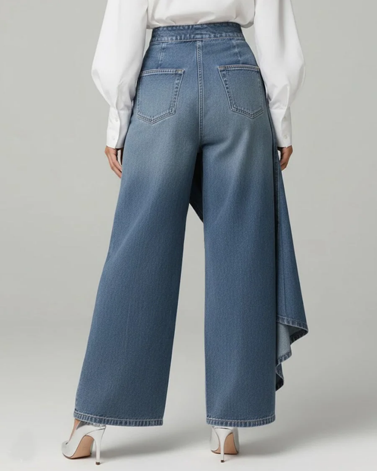 Zoe | Denim Wrap Pants