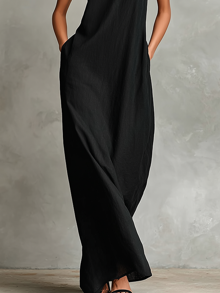 Chiara | Maxi Dress with High Collar