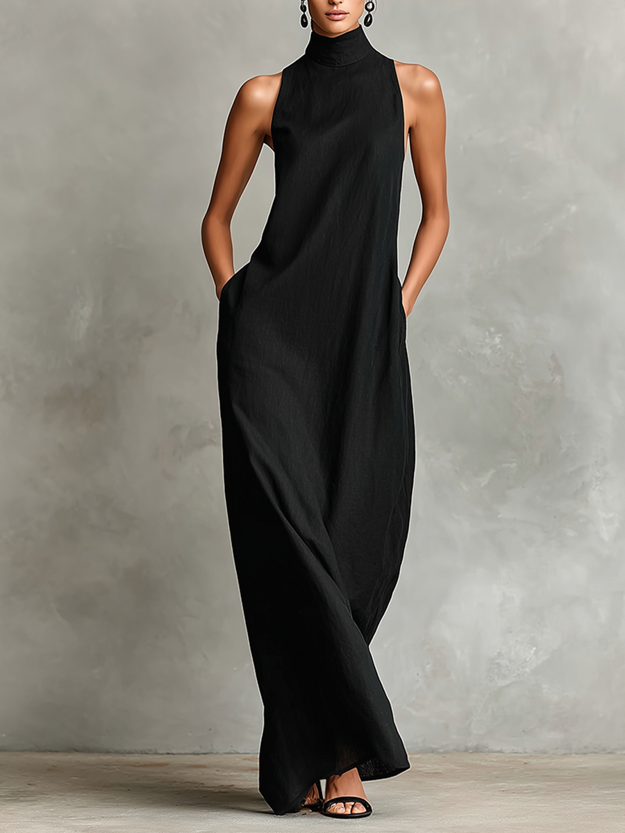 Chiara | Maxi Dress with High Collar