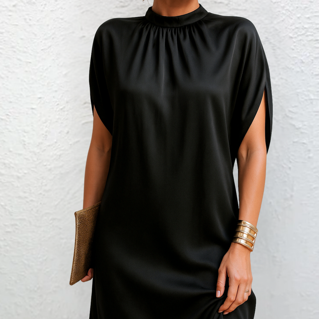 Camille | Pure Black Dress