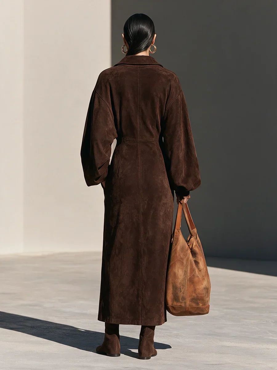 Klara | Elegant Half-Zip Maxi Dress