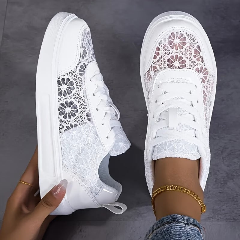 Lace | Floral Pattern Sneakers