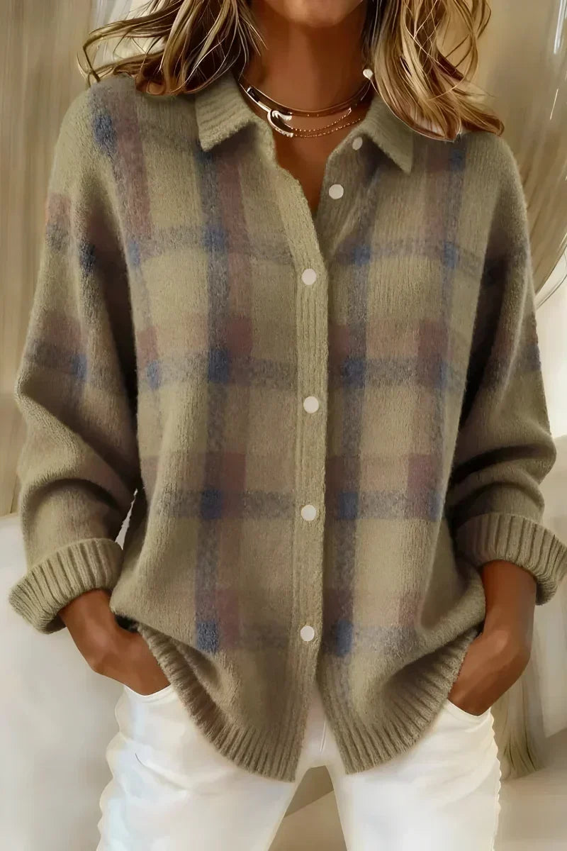 Taylor™ | Women's Plaid Knit Cardigan