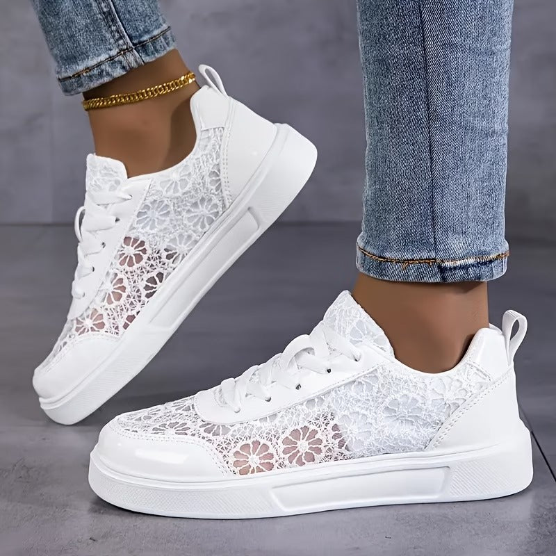 Lace | Floral Pattern Sneakers