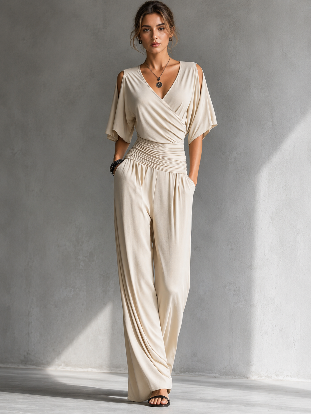Gerika | Elegant Off-Shoulder Jumpsuit