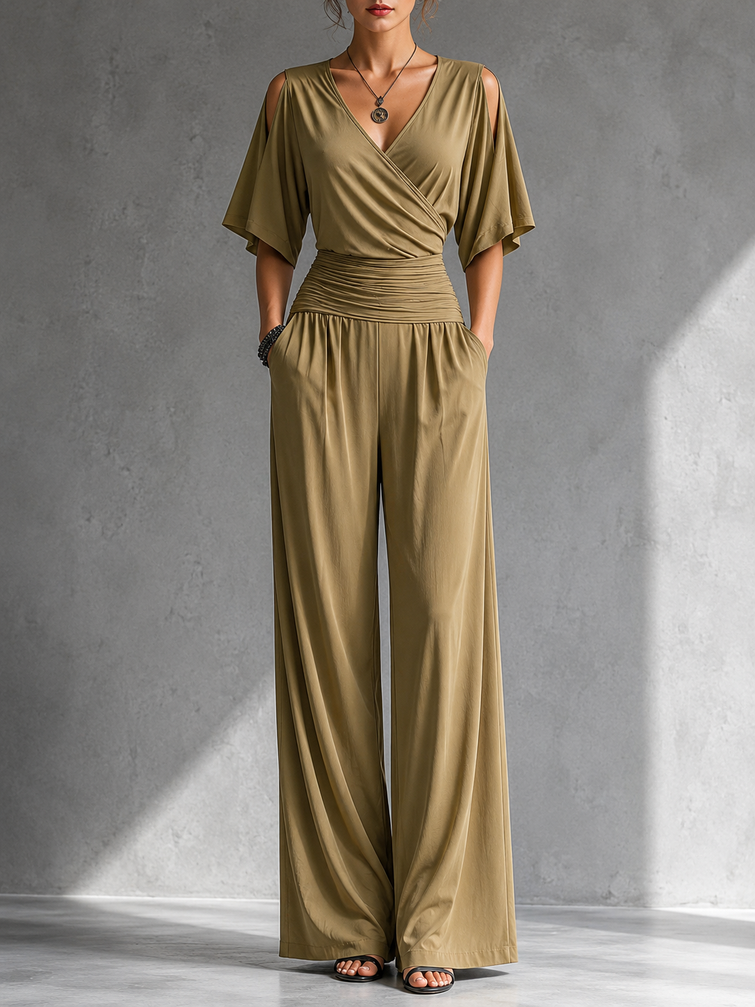Gerika | Elegant Off-Shoulder Jumpsuit