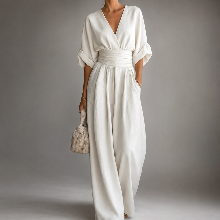 Daniela | Fluid Jumpsuit with V-Neck