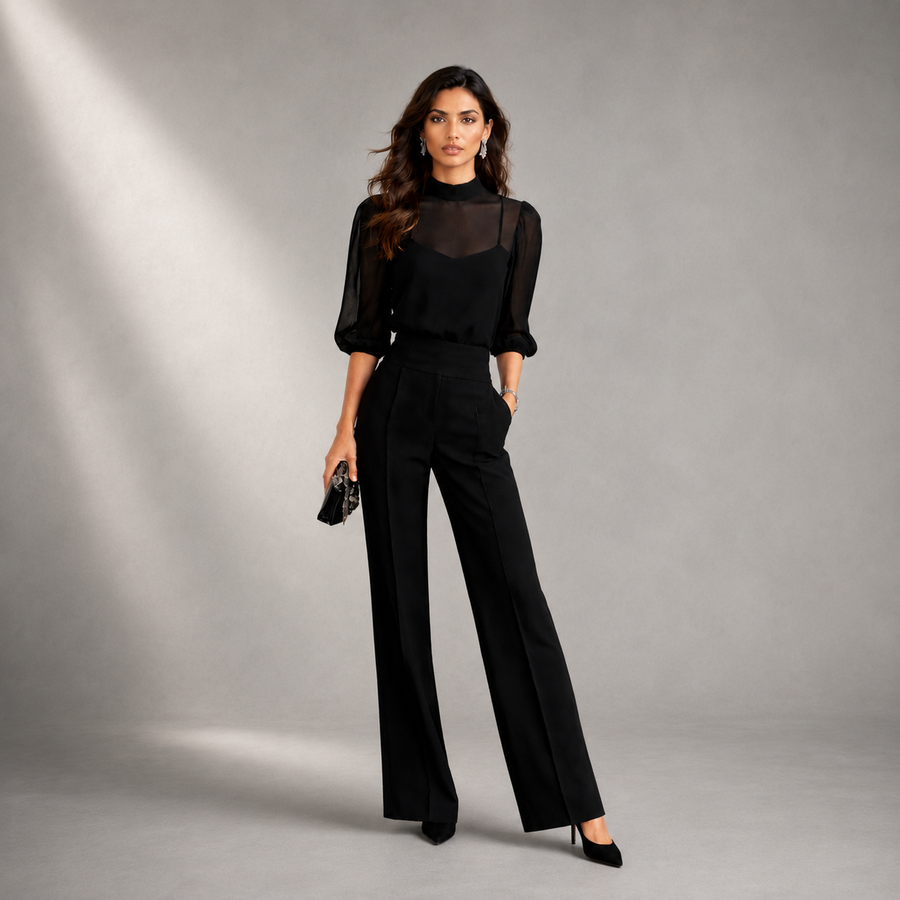 Valentina | Three-Piece Set with Tank Top and Wide-Leg Pants