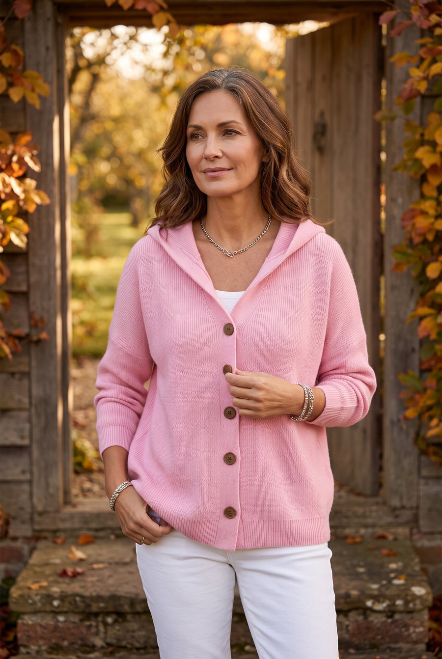 Darienne Cardigan — Hooded, Buttoned