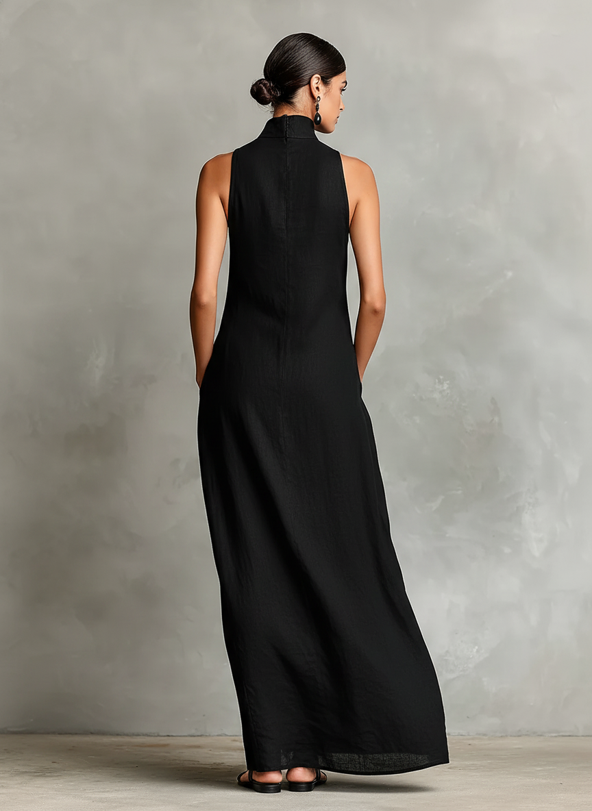 Chiara | Maxi Dress with High Collar