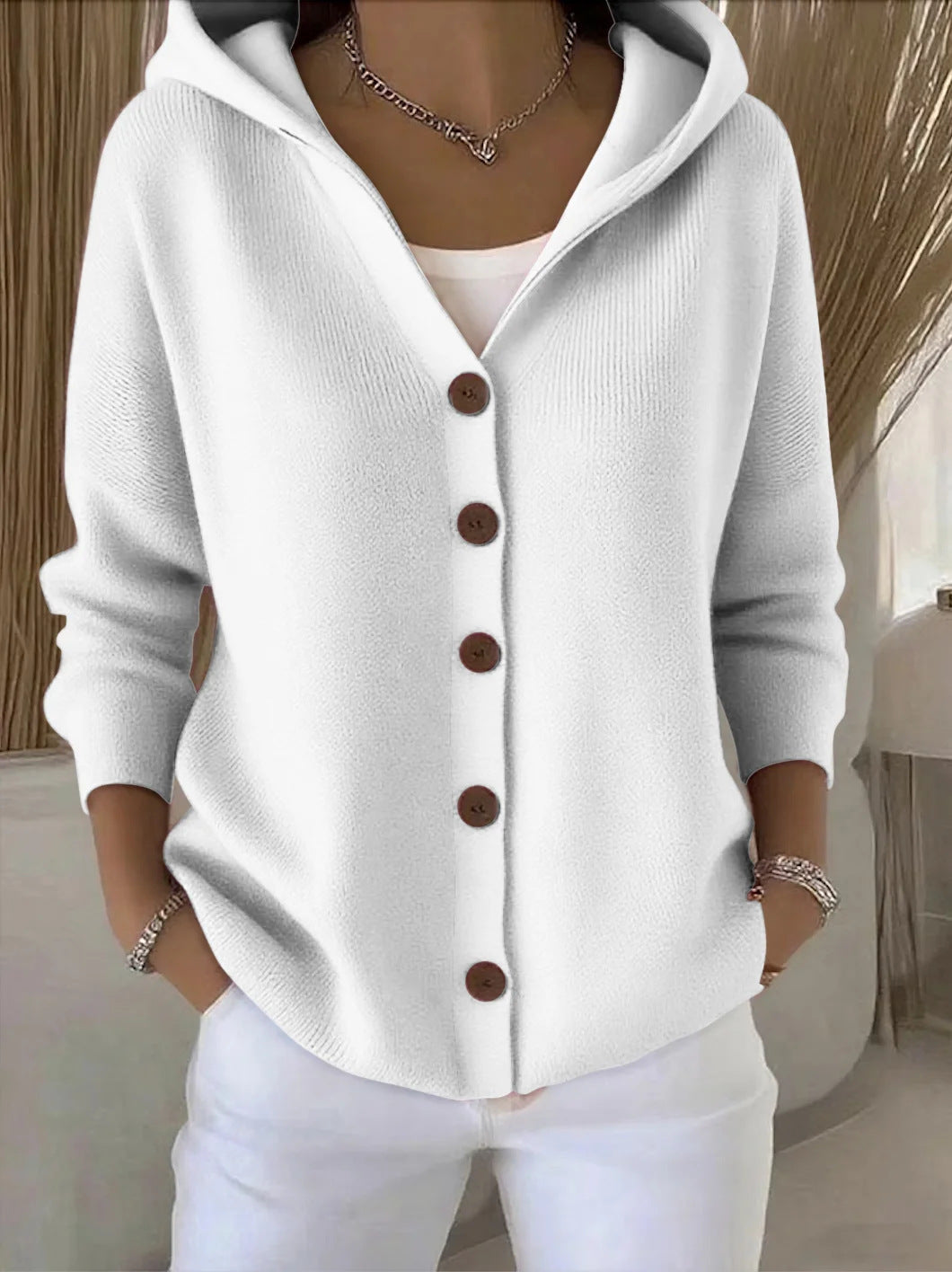 Darienne Cardigan — Hooded, Buttoned