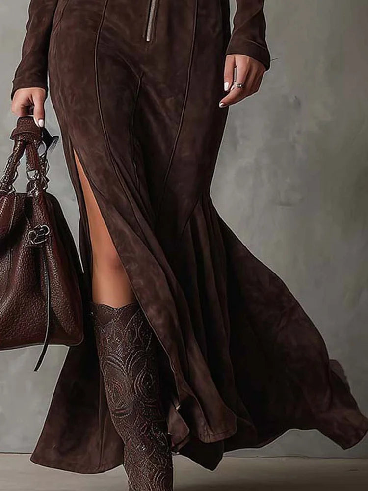 Marceline | Elegant Belted Maxi Dress