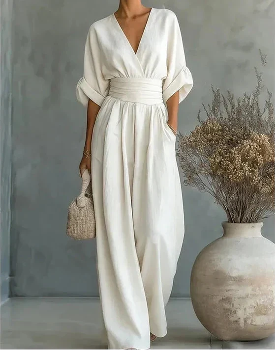 Daniela | Fluid Jumpsuit with V-Neck