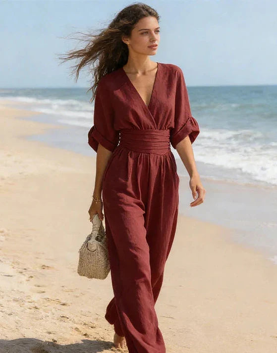 Daniela | Fluid Jumpsuit with V-Neck