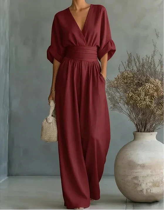 Daniela | Fluid Jumpsuit with V-Neck