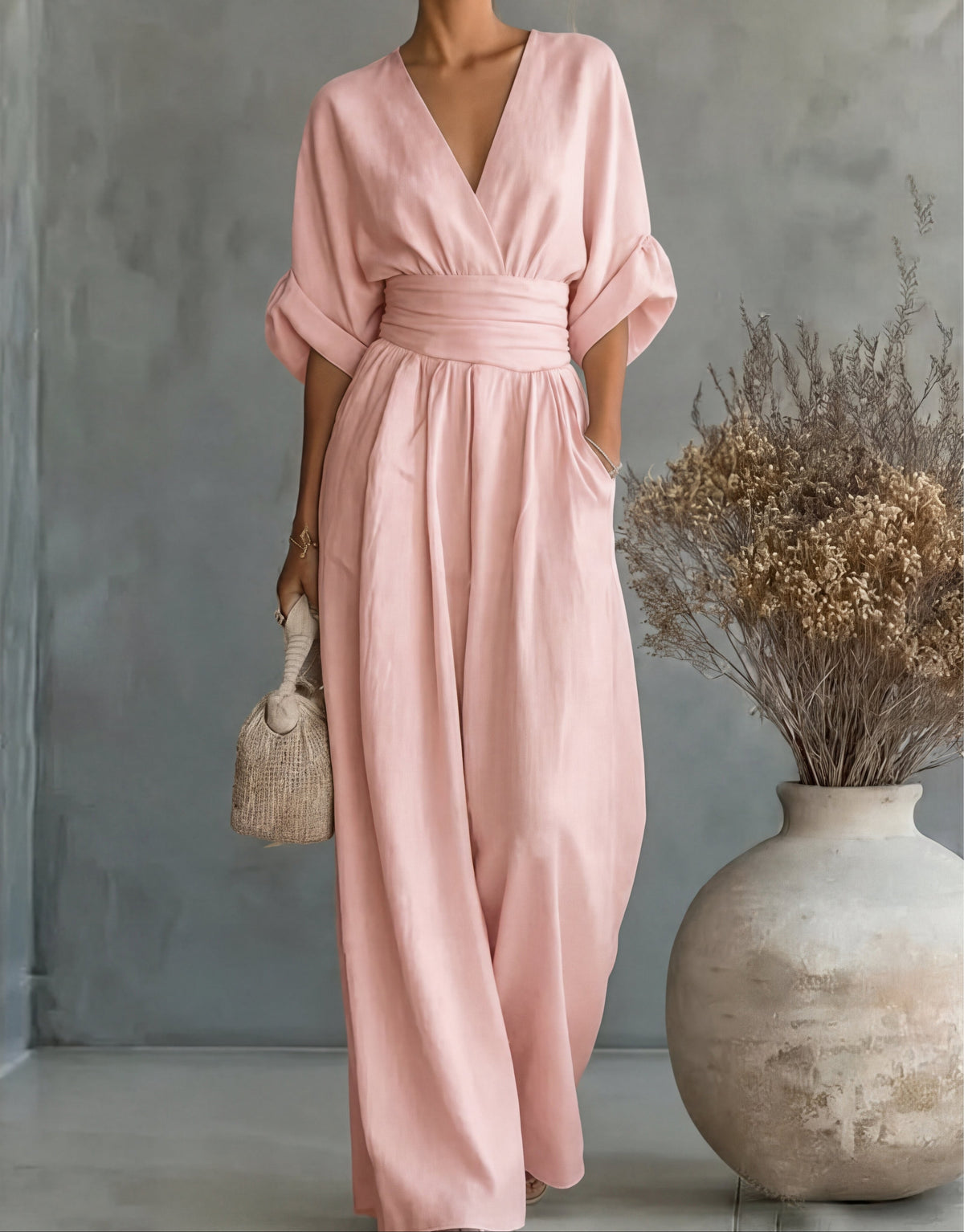 Daniela | Fluid Jumpsuit with V-Neck