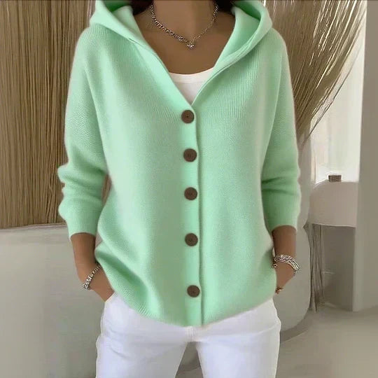 Darienne Cardigan — Hooded, Buttoned