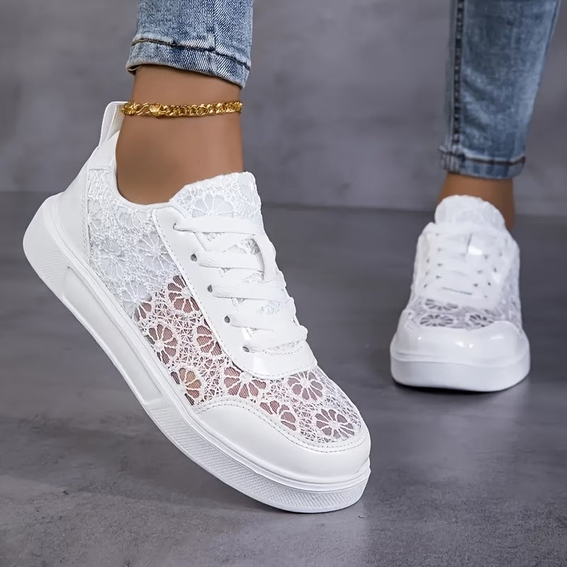 Lace | Floral Pattern Sneakers