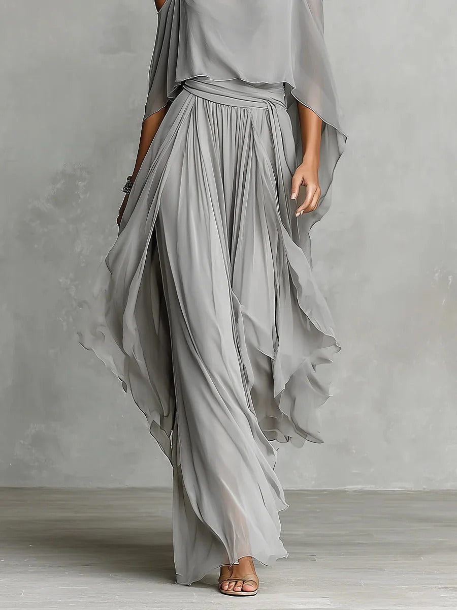 Claire | Gray Set with Thin Straps