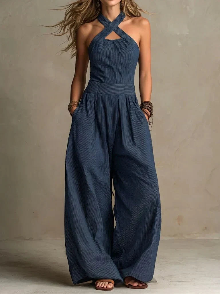 Bianca | Elegant Jumpsuit with Crossed Neckline