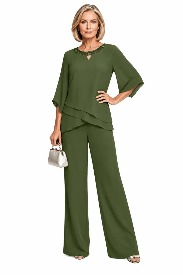 Vivienne | Sophisticated Two-Piece Pant Set