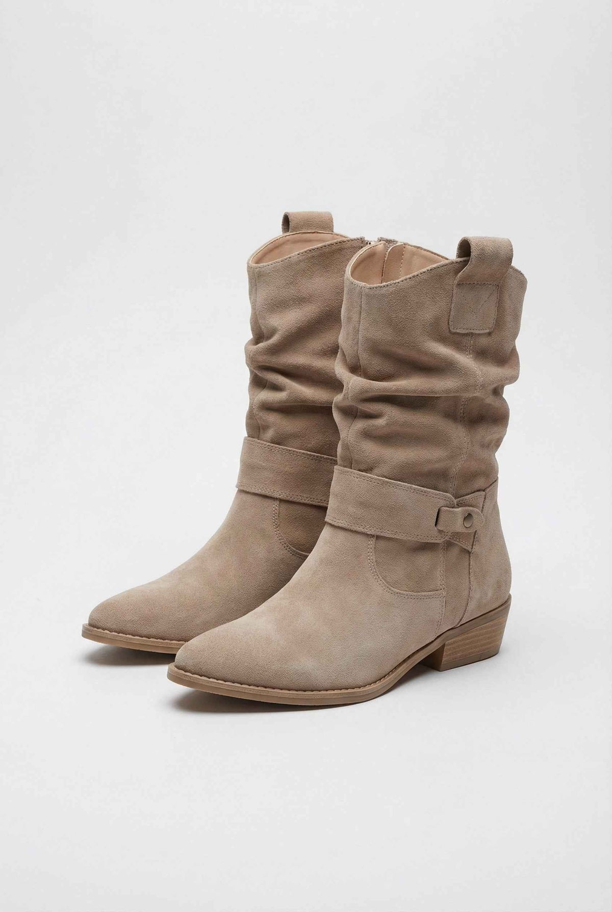 Mireille | Elegant Apricot Ankle Boots