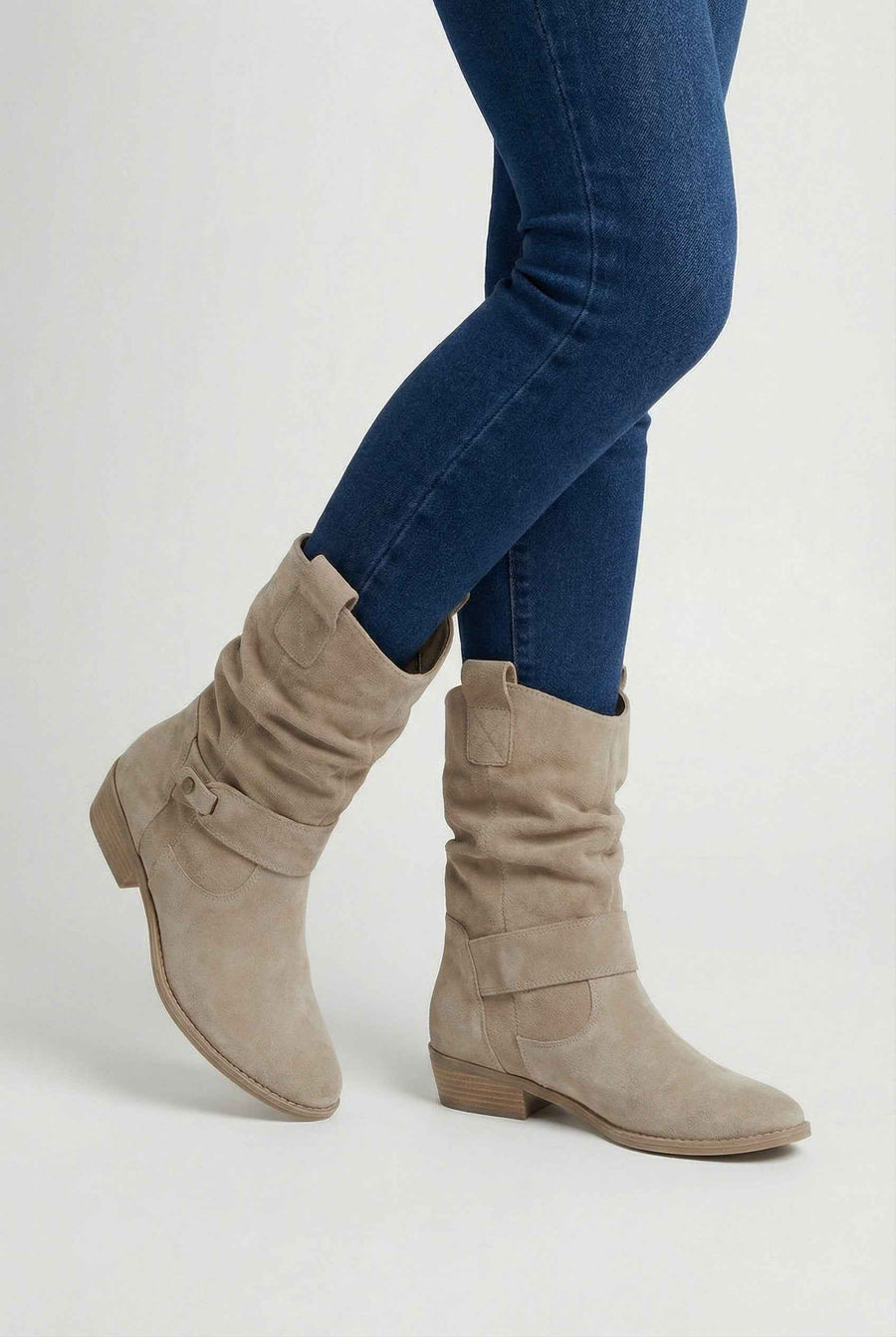 Mireille | Elegant Apricot Ankle Boots