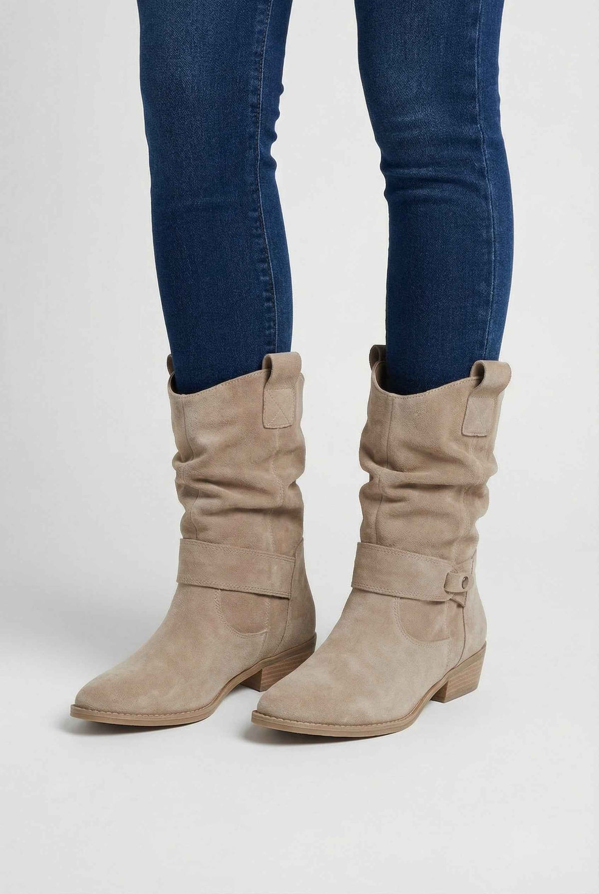 Mireille | Elegant Apricot Ankle Boots
