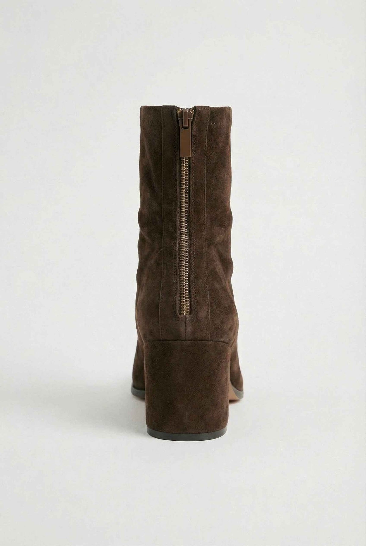 Éléonore | Dark Brown Block Heel Ankle Boots