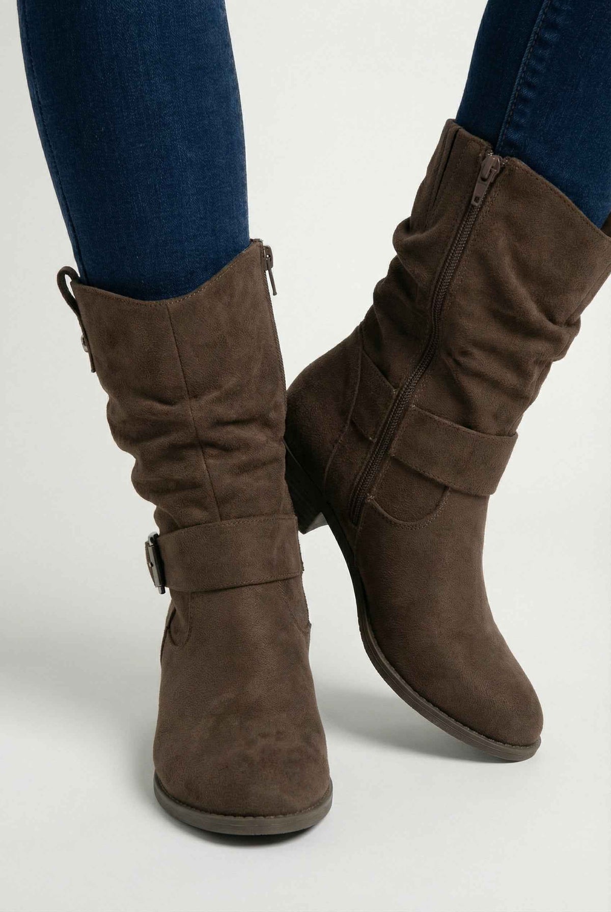 Victoria | Elegant Dark Brown Ankle Boots