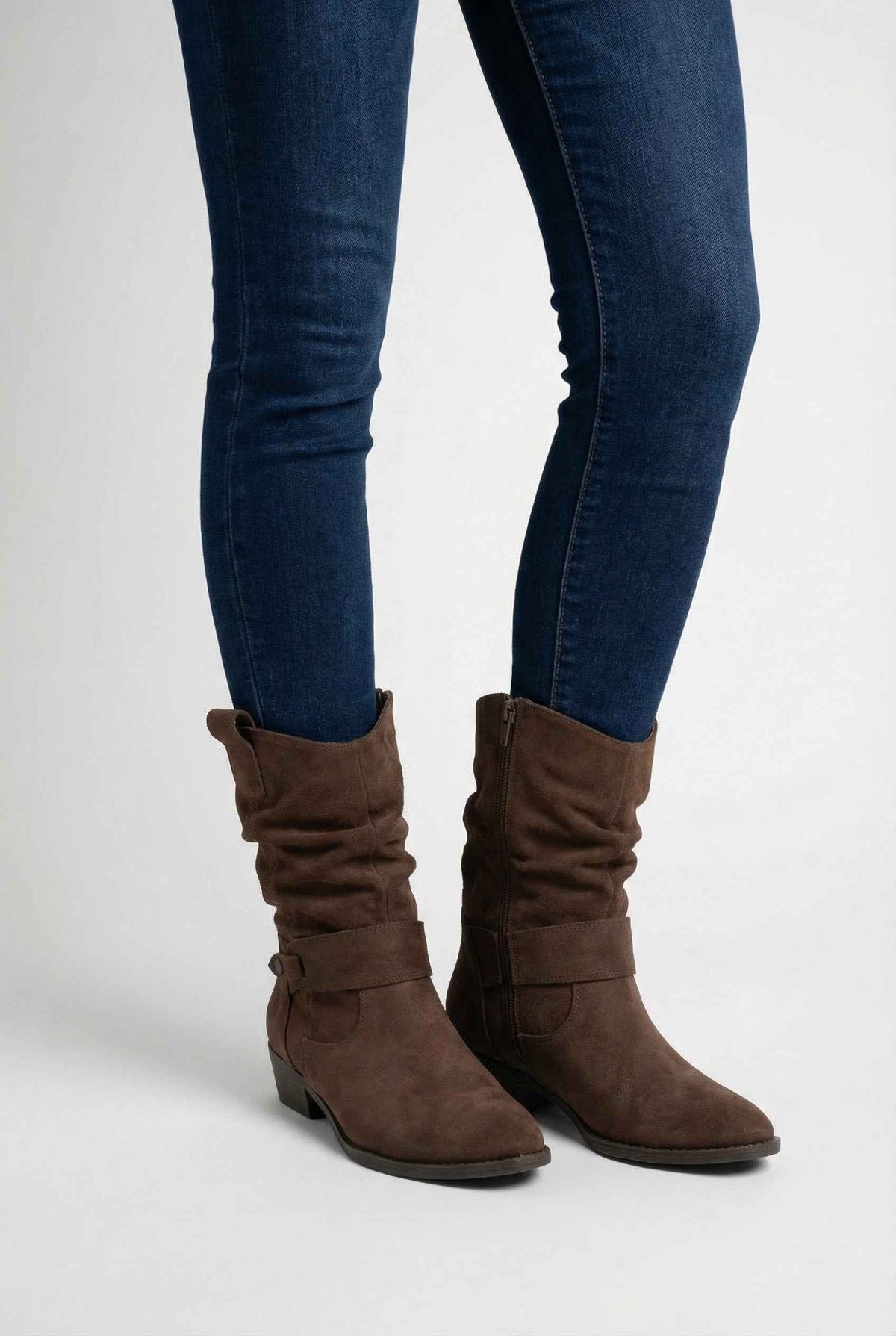 Victoria | Elegant Dark Brown Ankle Boots
