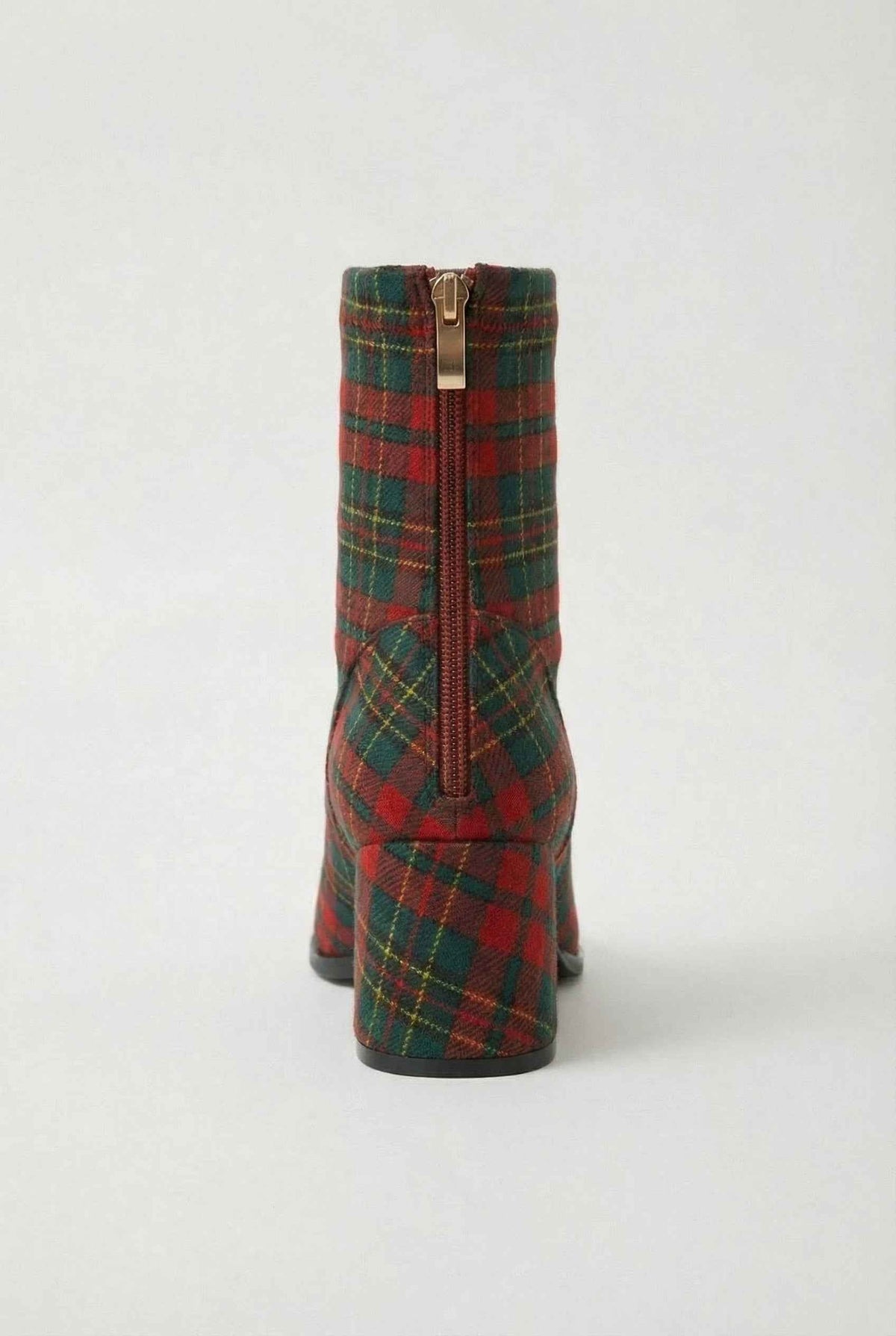 Apolline | Elegant Red and Green Ankle Boots
