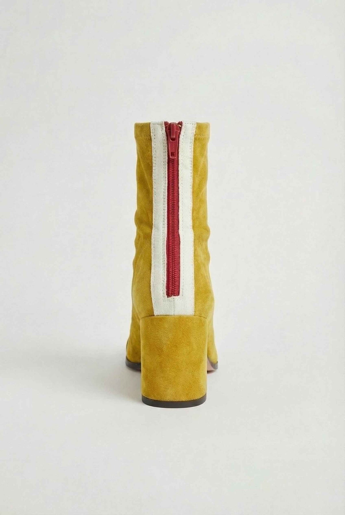 Amandine | Elegant Yellow Ankle Boots
