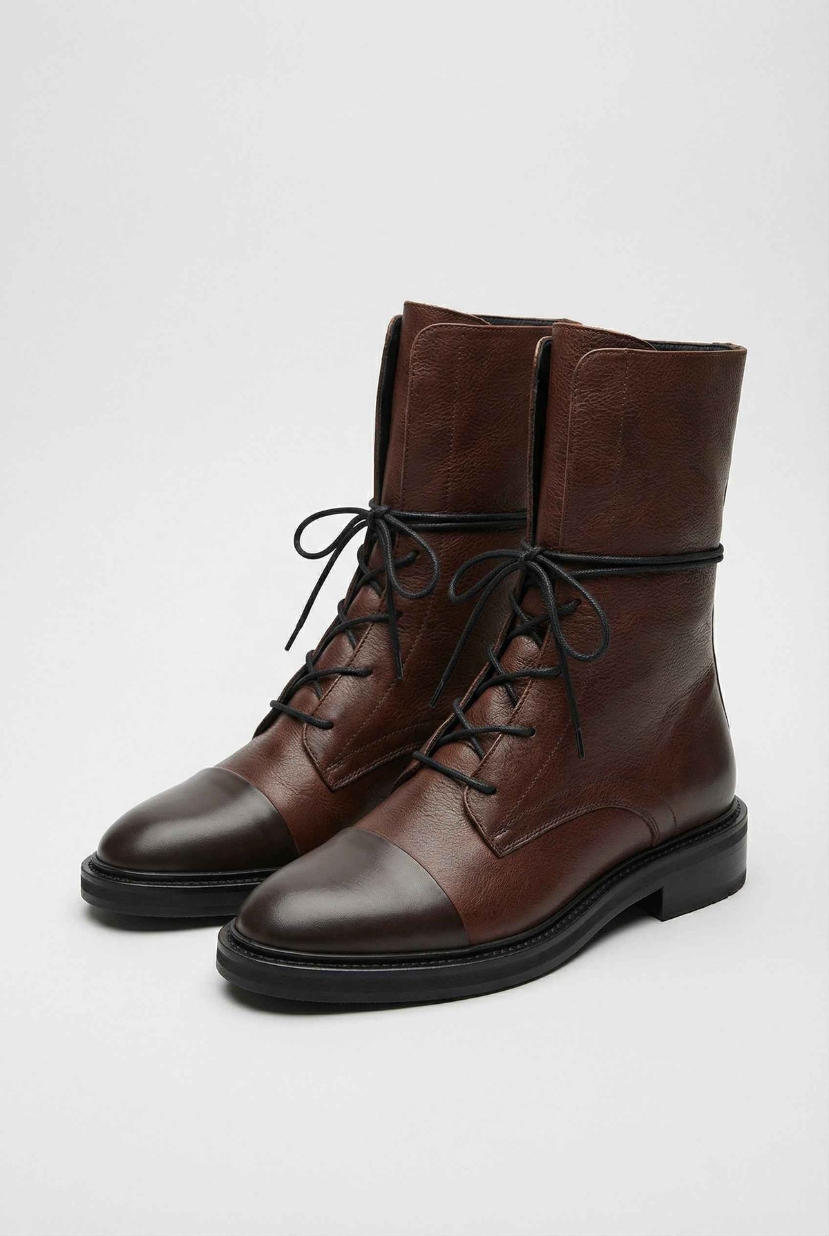 Capucine | Brown Ankle Boots with Elegant Details