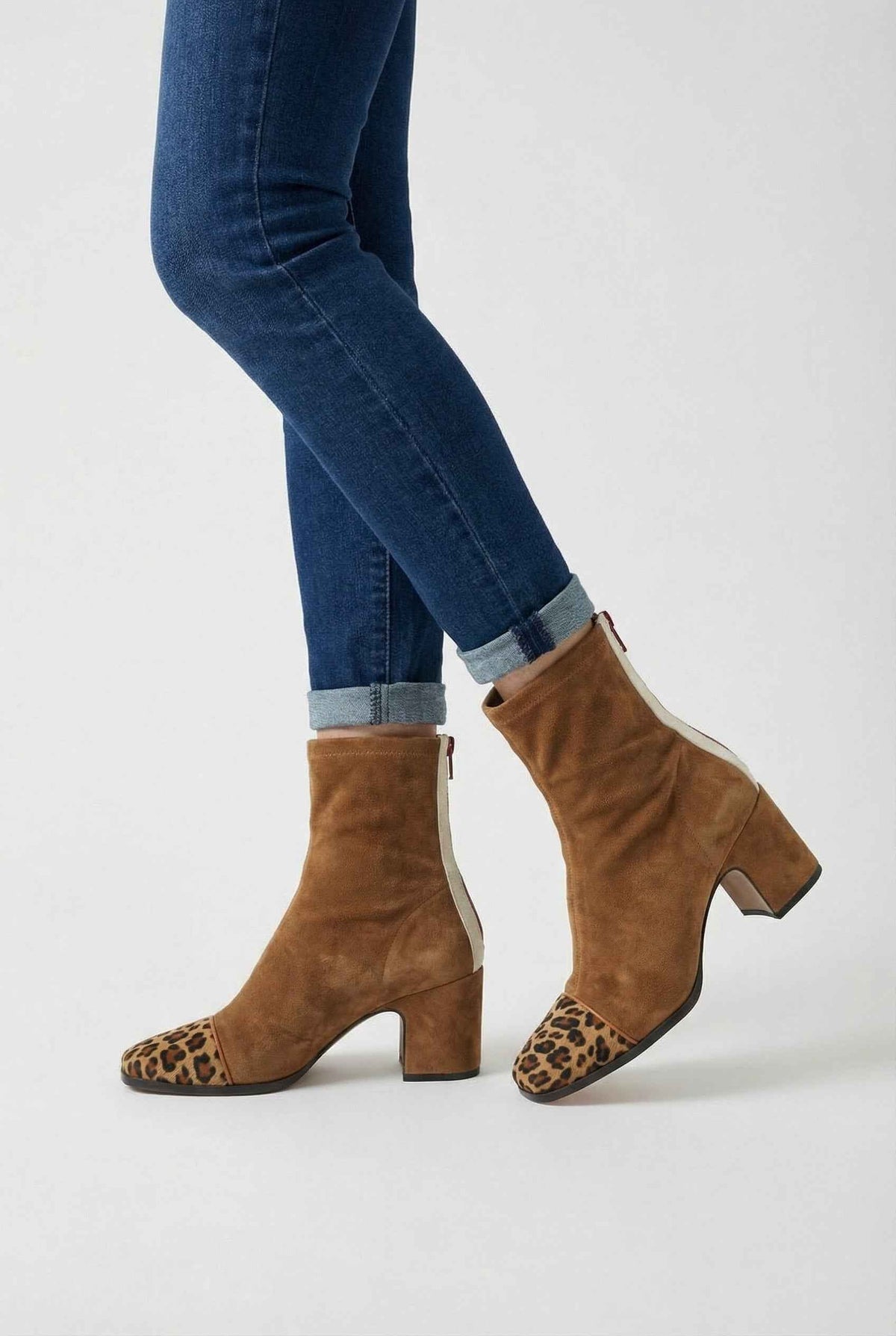 Romane | Elegant Brown Lace-Up Ankle Boots