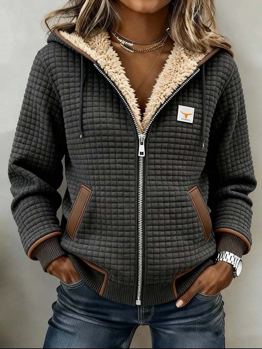 Penelope | Elegant Quilted Hooded Jacket
