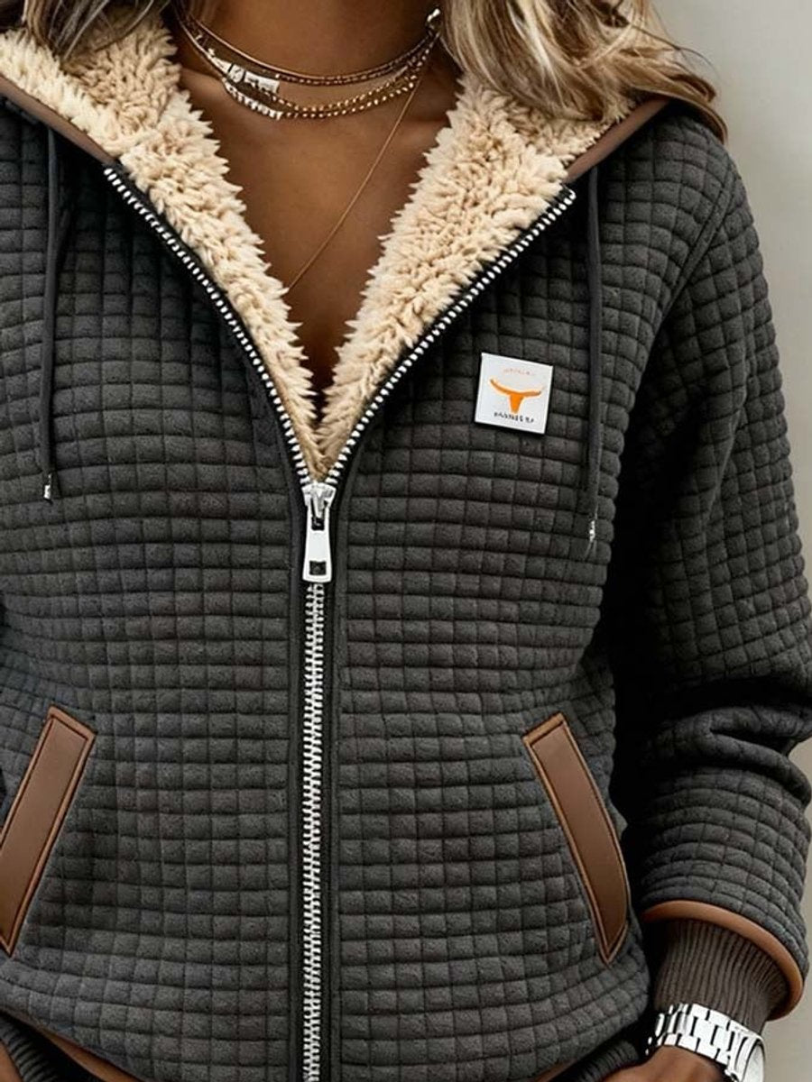 Penelope | Elegant Quilted Hooded Jacket